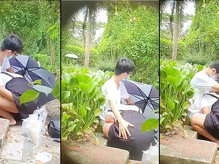 Watch as this young Nipponese duo goes wild in a Tokyo park, getting it on with XXX-rated oral sex!