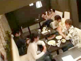 Fucking a Hot Nippon Teen in Public XXX Scene at Tokyo Restaurant