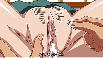Busty teen's wet pussy gets blody from first time romantic anime fuck